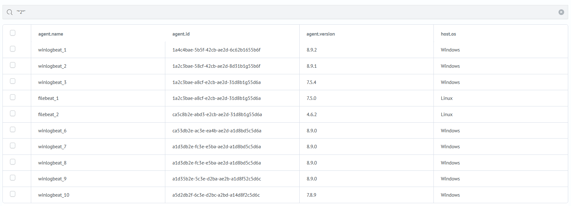 Результат поиска второго примера по значению поля