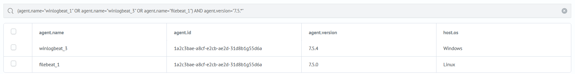 Результат поиска третьего примера по конкретным полям