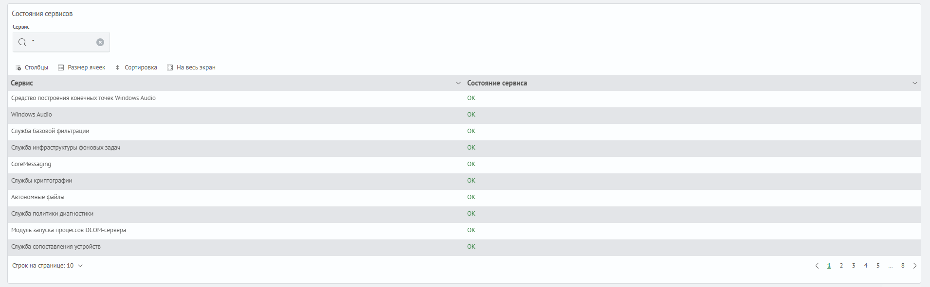 Сервисы Windows