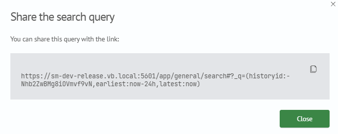 Share a search query
