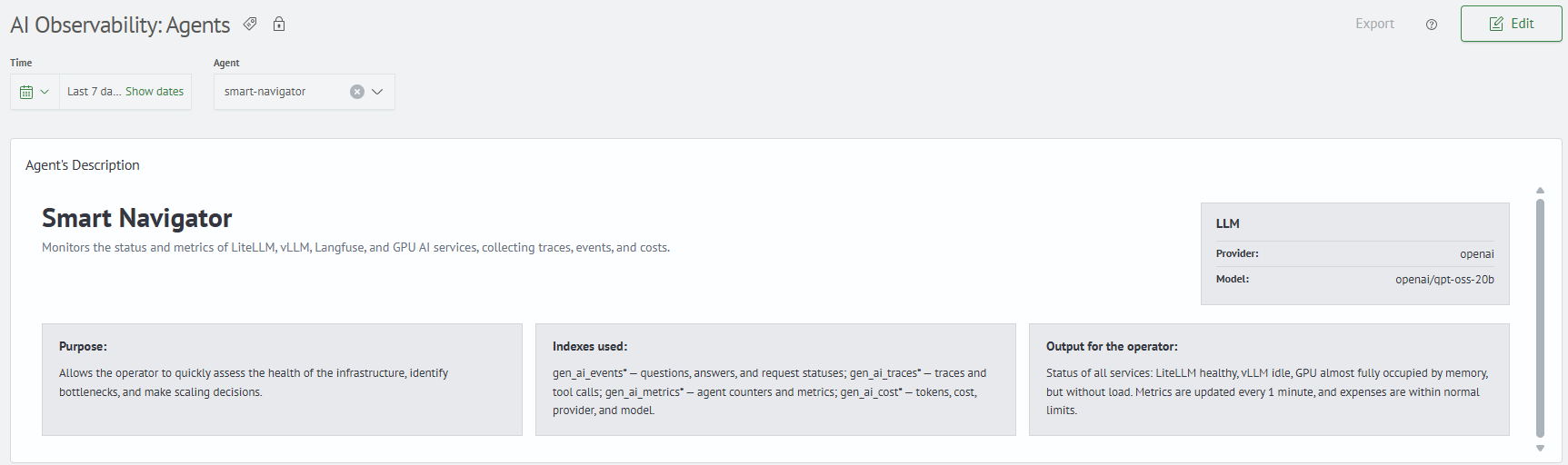 Agent Description