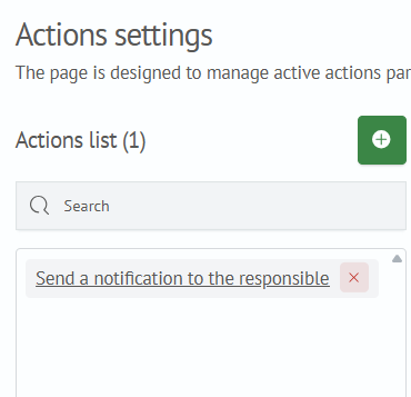 Deleting Active Action