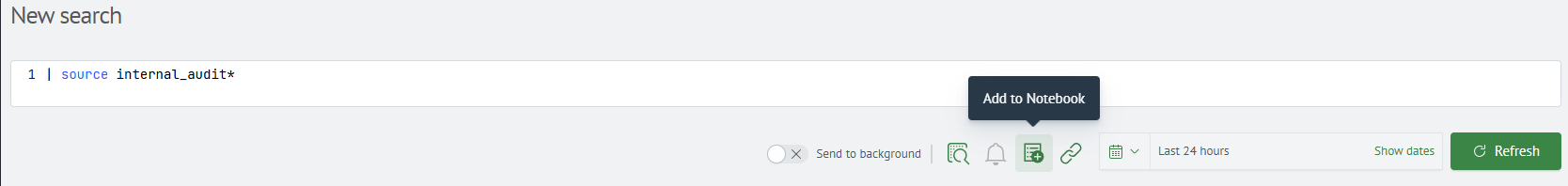 New search