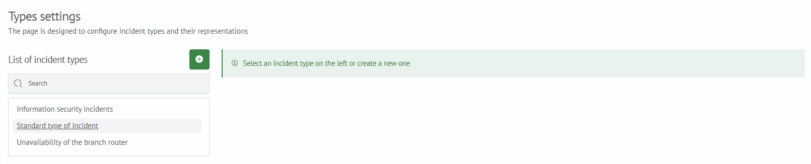 Type Settings