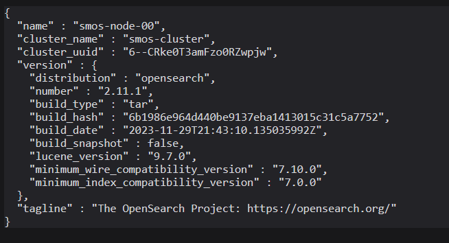 Example output of the page
