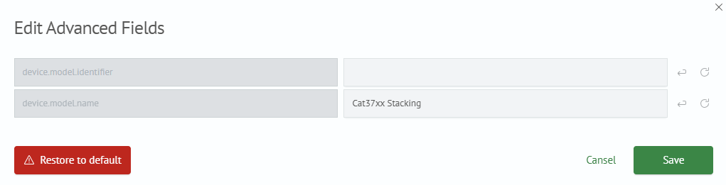 Modifying asset additional fields