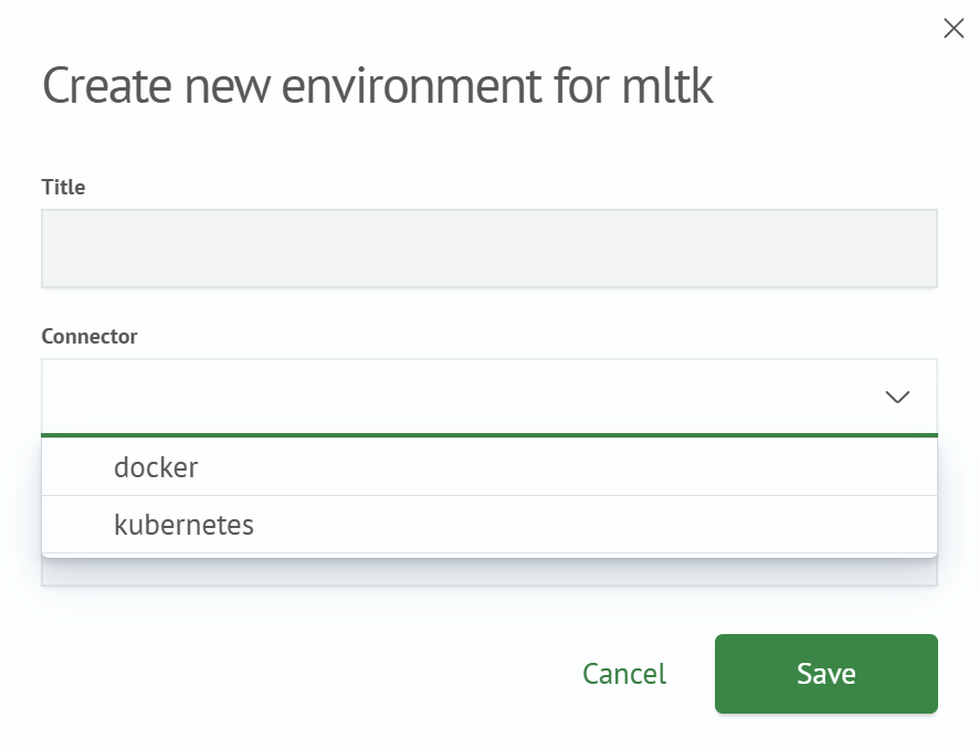 Selecting a connection type