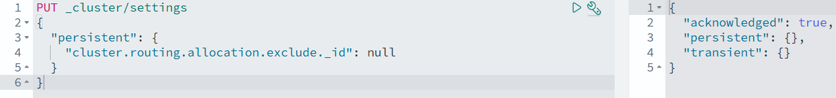 Node decomission clear allocation exclude