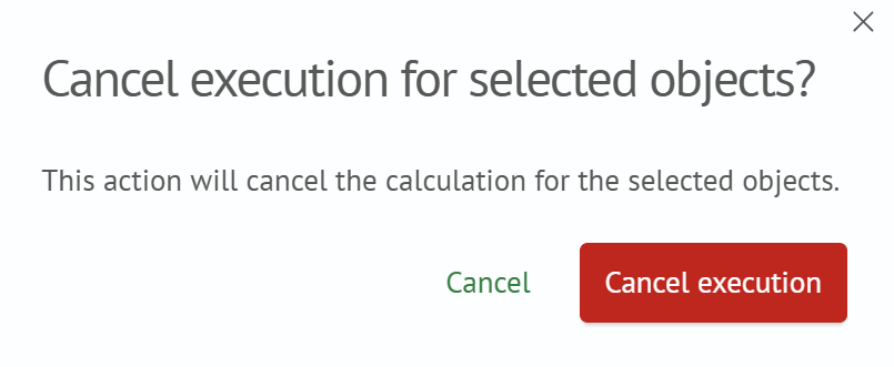 Multiple object delete confirmation modal