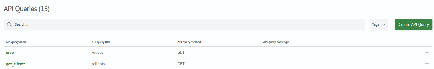 Query config list