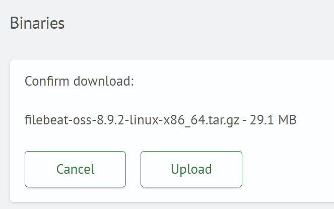 File Upload Confirmation