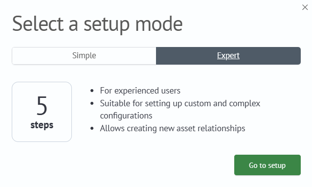 Mode Selection, Advanced