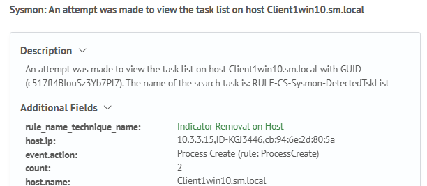 Example of operation