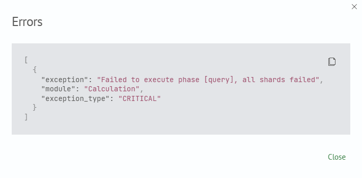 Troubleshooting stats objects status error